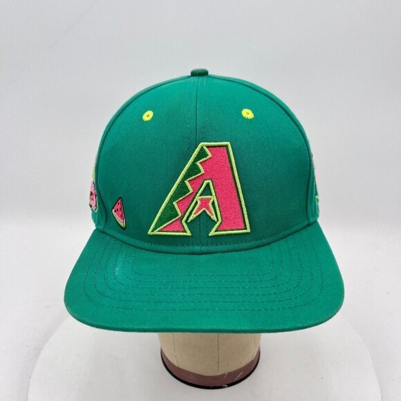 Arizona Diamondbacks World Series 2001 Pro Standart Green Embroidered Cap Hat - Picture 1 of 11